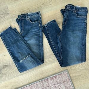 Silver Jeans Dark Blue Robson Skinny Denim